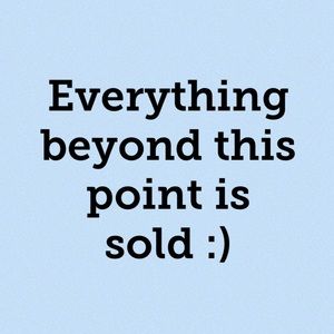 Everything past this post is sold :)